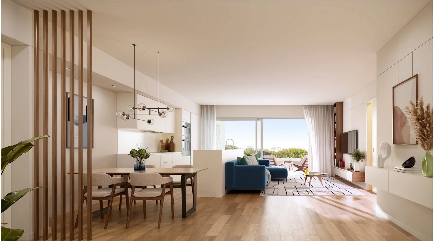 Illustrative rendering, Prelada: t3 sala